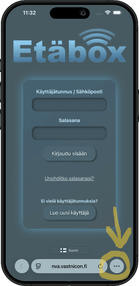 iOS installation - step 1