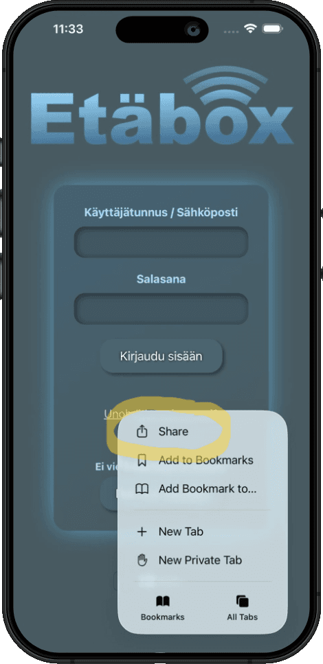 iOS installation - step 2