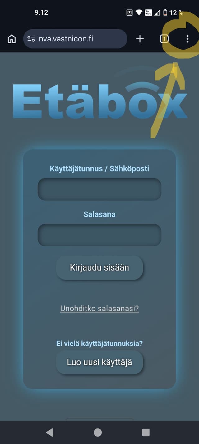 Android installation - step 1