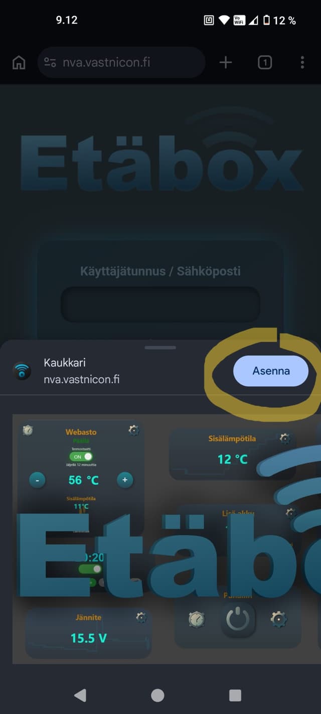 Android installation - step 3